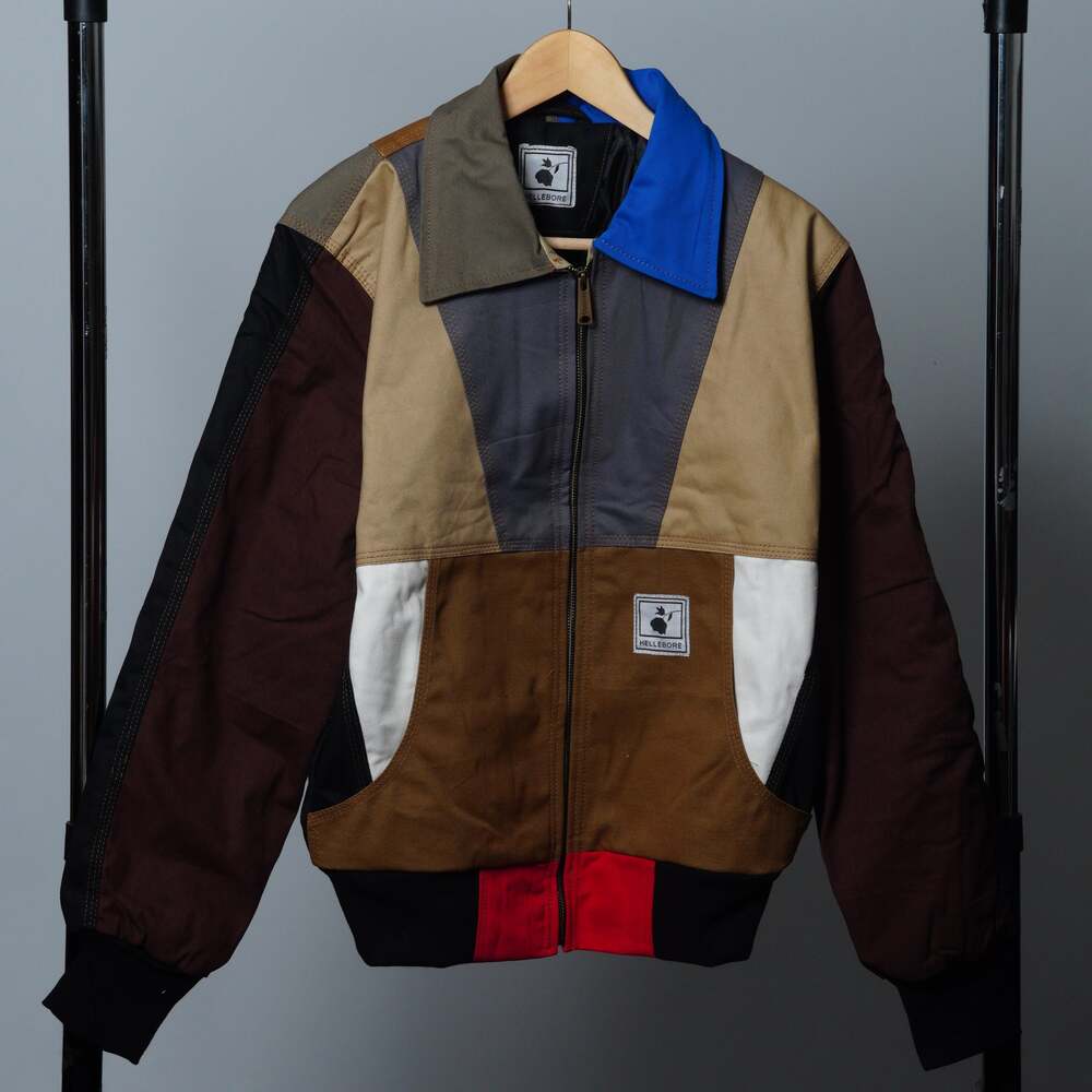 Workwear Colorblock Geometric Jacket Size M